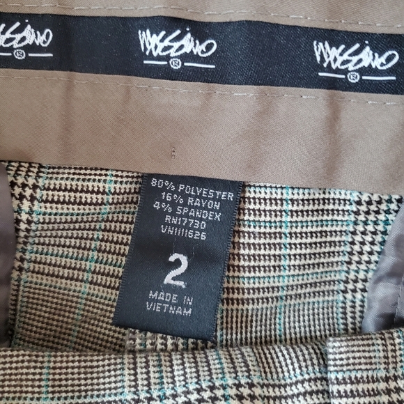 💚5/$25 Mossimo Plaid Neutral Trouser Dress Pants Size 2 - Picture 8 of 8